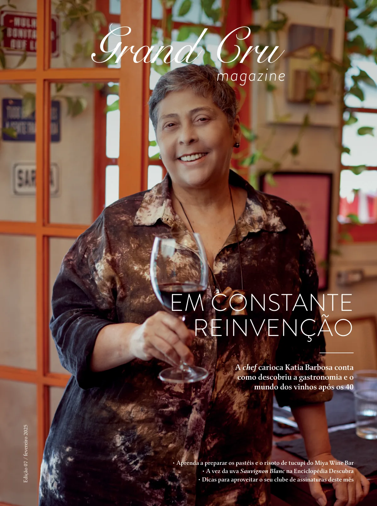 Capa Revista Grand Cru — Fevereiro 2025: Em constante reinvenção