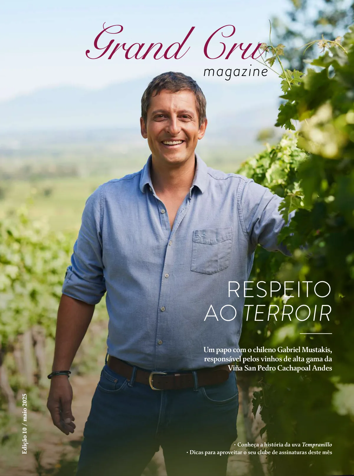 Capa Revista Grand Cru — Maio 2025: Respeito ao terroir