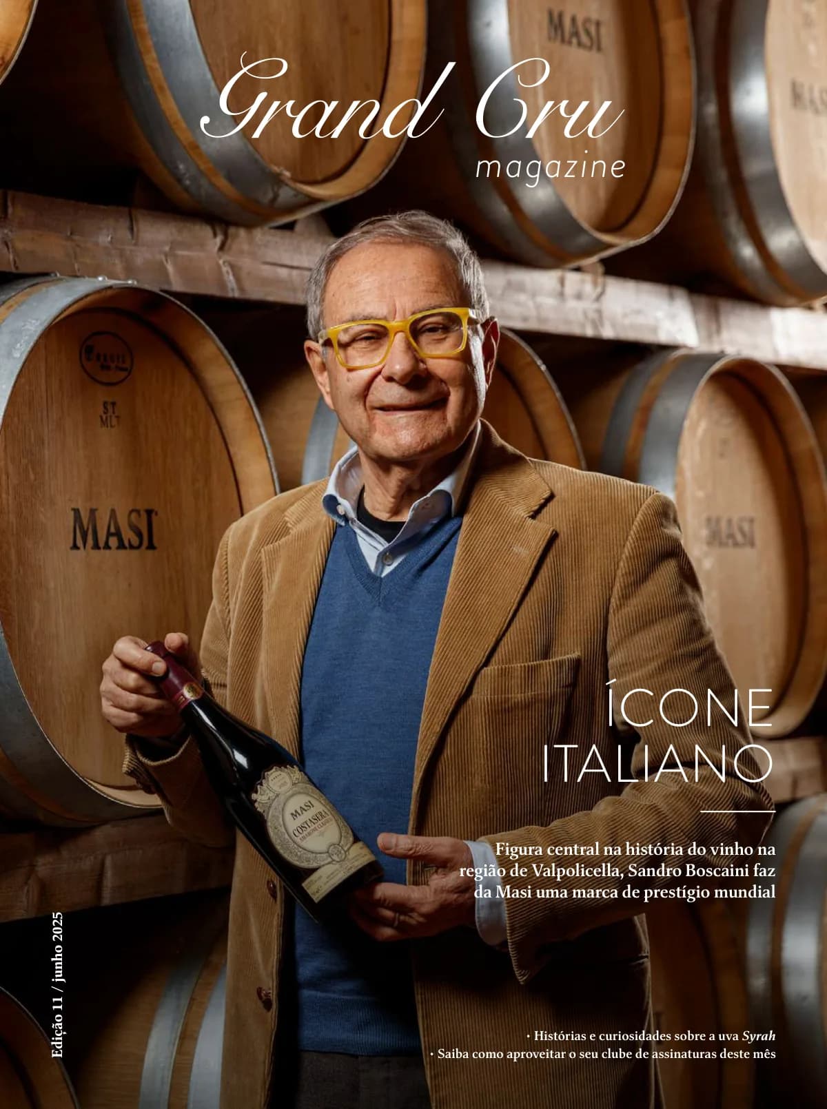 Capa Revista Grand Cru — Junho 2025: Ícone italiano