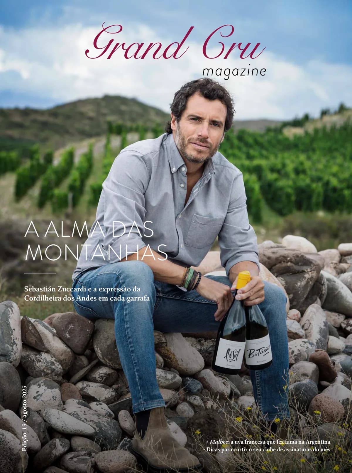 Capa Revista Grand Cru — Agosto 2025: A alma das montanhas