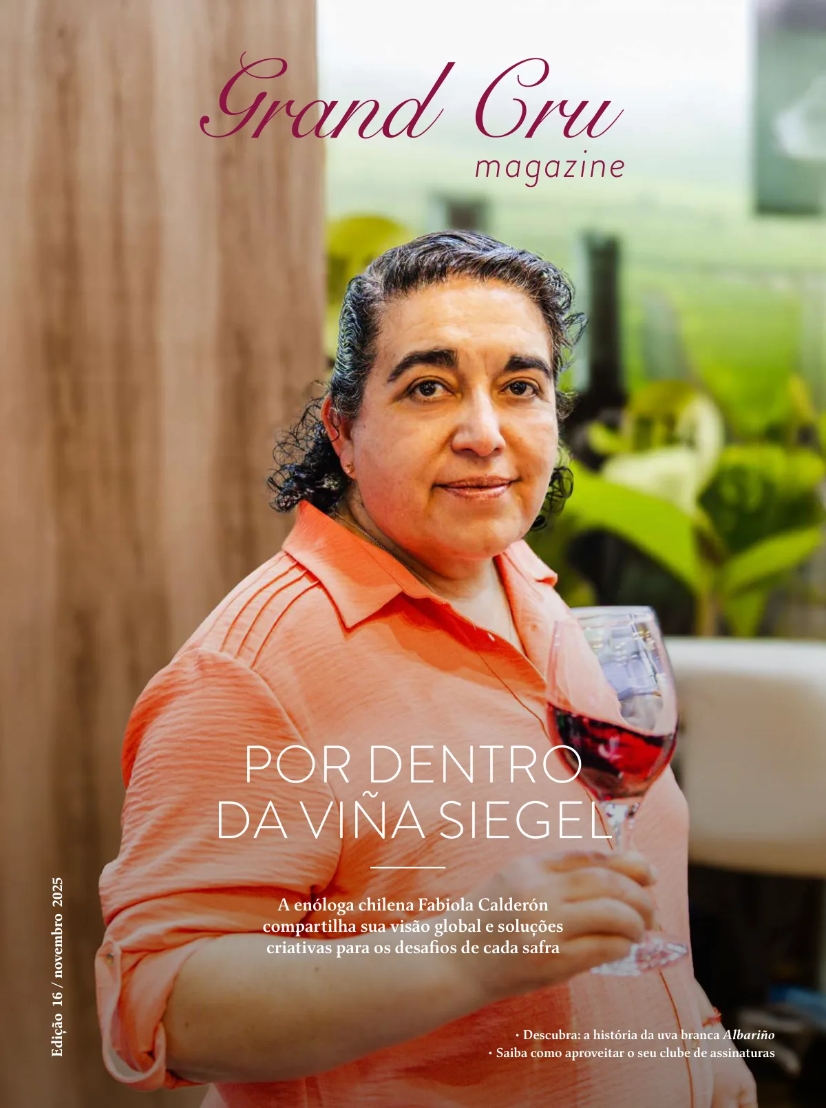 Capa Revista Grand Cru — Novembro 2025: Por dentro da Viña Siegel
