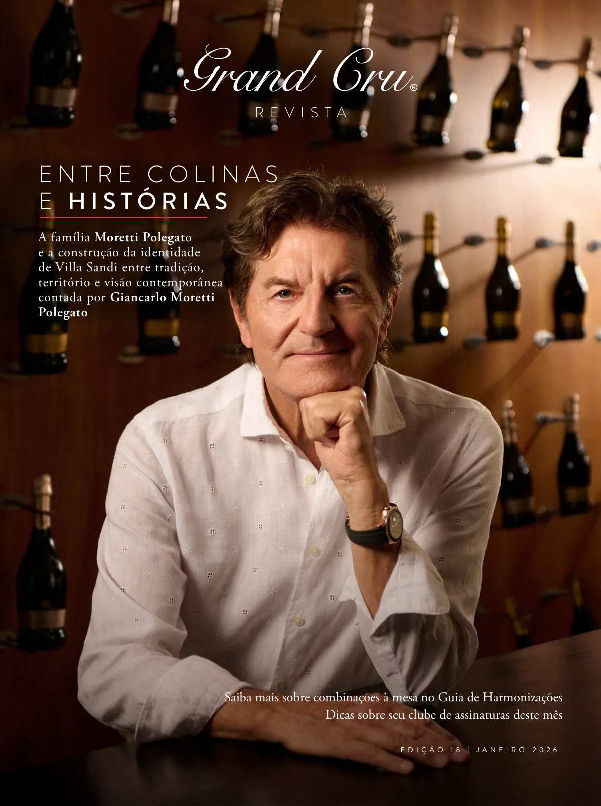 Capa Revista Grand Cru — Janeiro 2026: Entre colinas e histórias