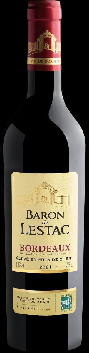 Garrafa de Baron de Lestac Bordeaux 2020, Baron De Lestac